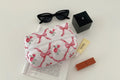 Quilted Flower Storage Makeup Bag